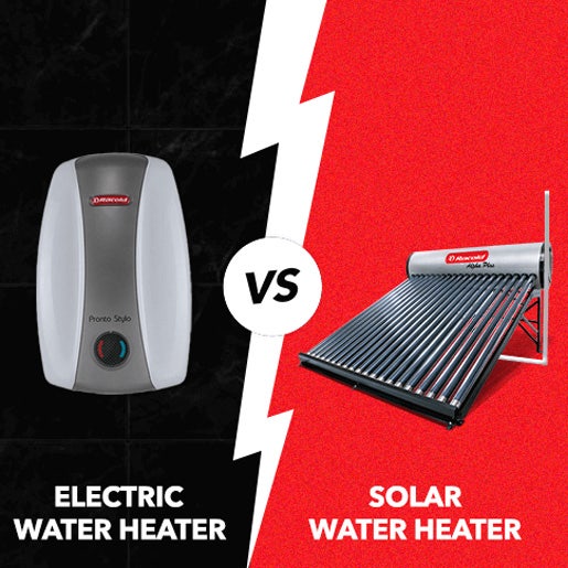 What is the difference between Electric Water Heaters and Solar Water Heaters?