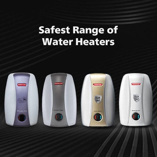 Best in Class Heating and Safety with Racold Electric Instant Geysers