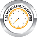 Suitable for low pressure 