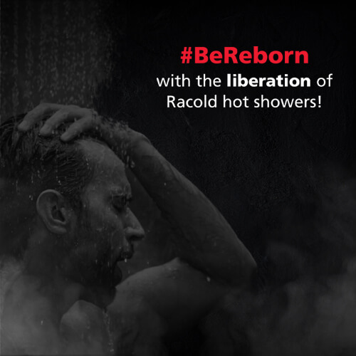 Hot shower with Racold water geysers