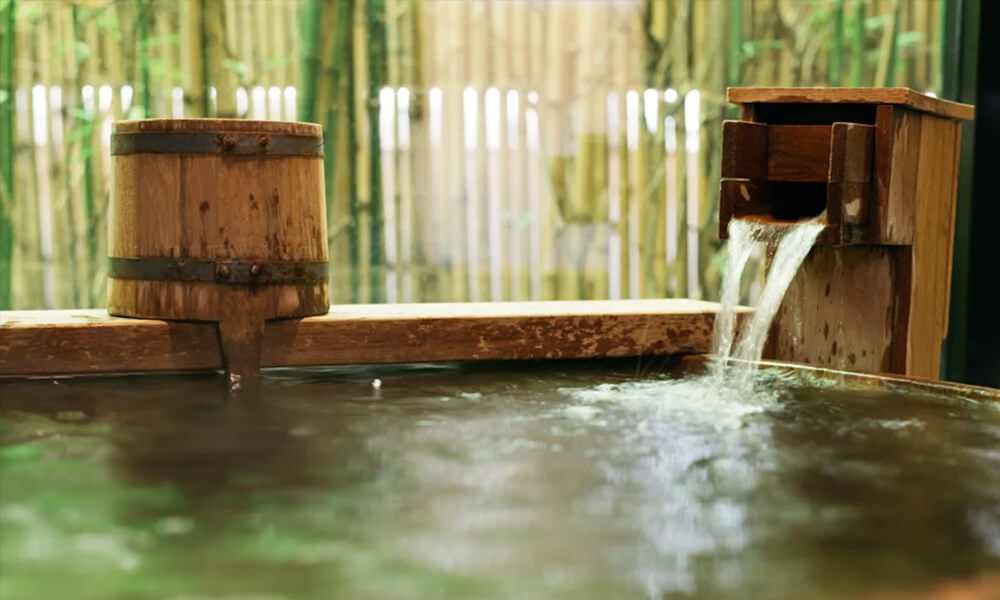 natural hot water spring