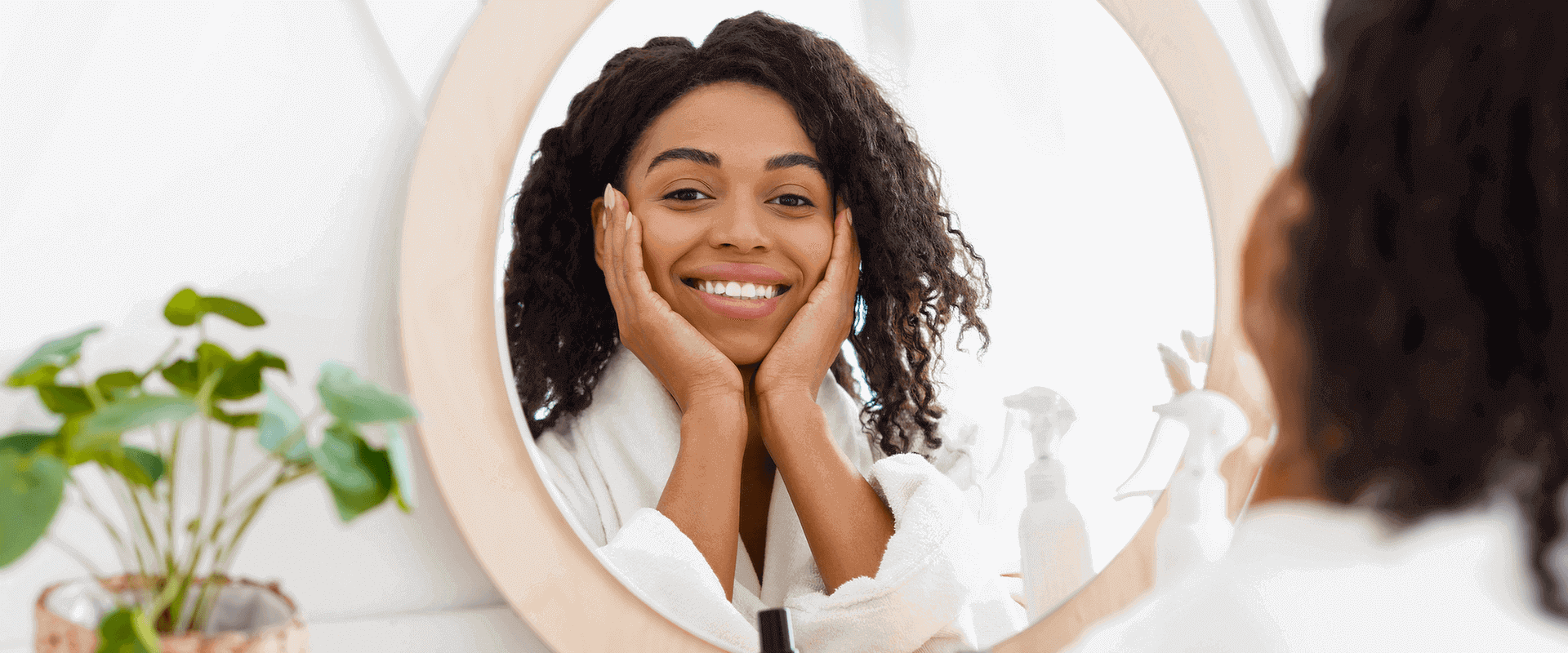 woman practicing self-care